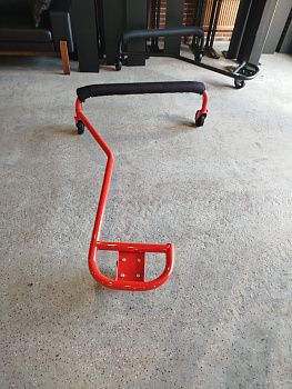 Подкат для снегохода красный/серый